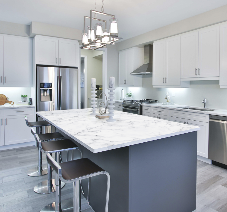 Möbelfolie weißer Marmor Muster - TenStickers