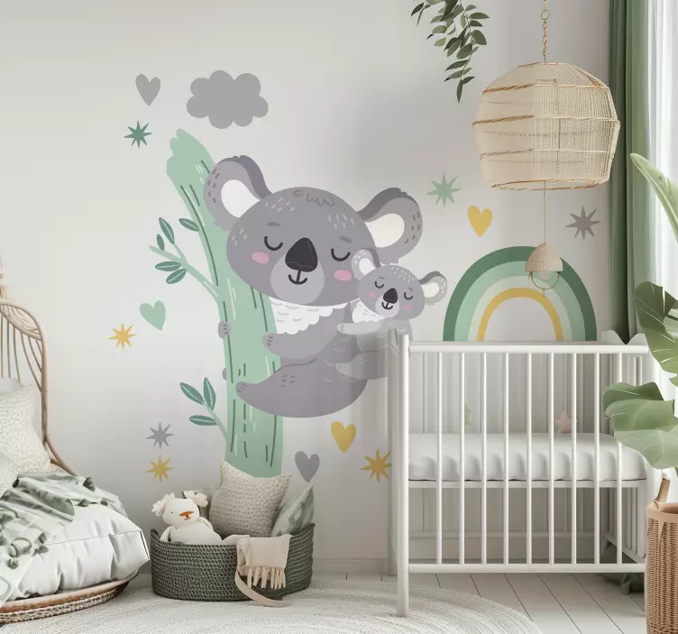 Wandtattoo Kinderzimmer glückliche koalas - TenStickers