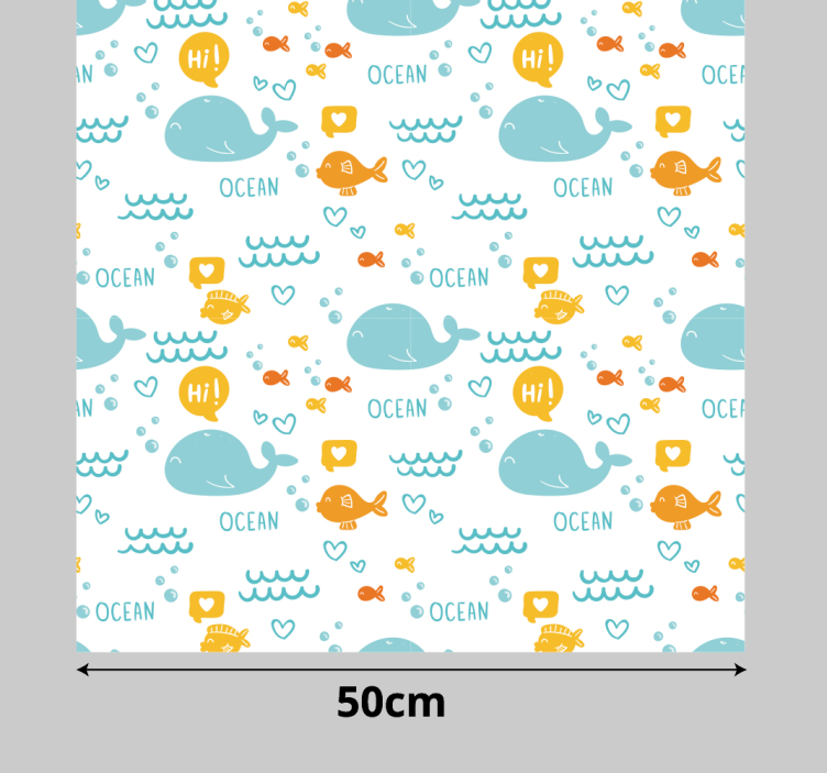 Klebefolie Möbel Bunter und glücklicher Ozean - TenStickers