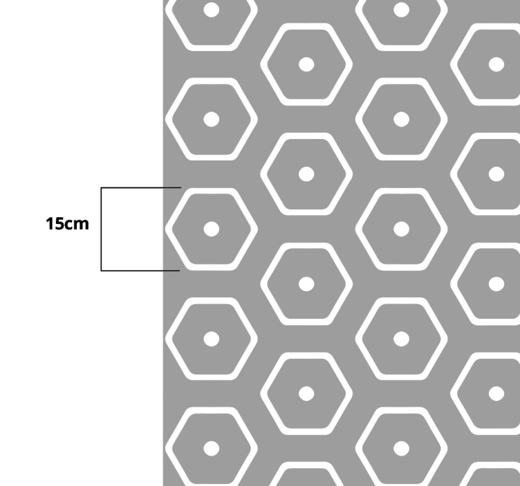Möbelaufkleber mit geometrischem minimalistischem Muster - TenStickers