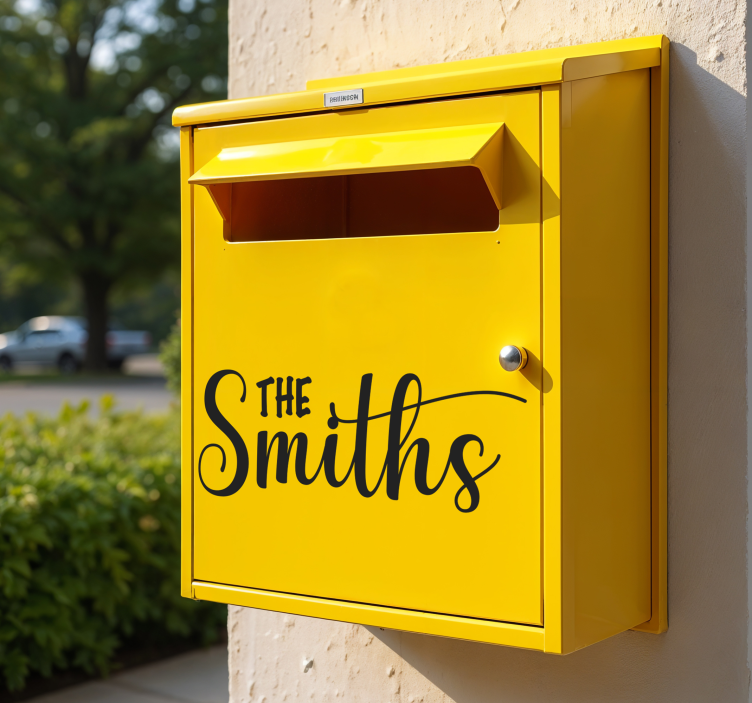 Briefkasten Aufkleber postfachname - TenStickers