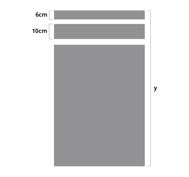 Wandtattoo Linie Linien für tür - TenStickers