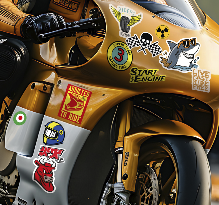Motorrad Aufkleber bomben-designpaket - TenStickers