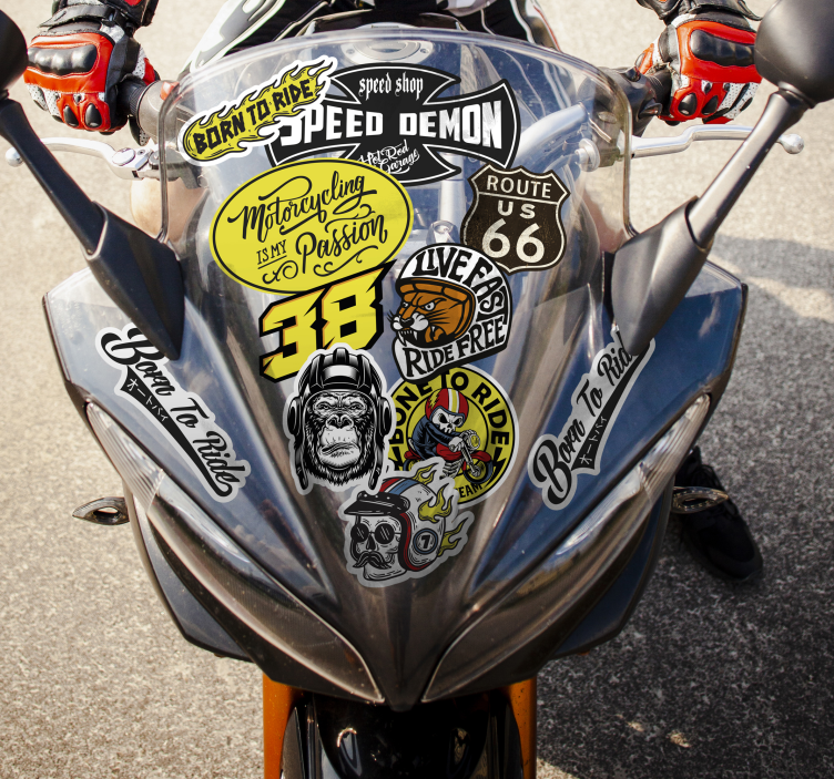 Motorrad Aufkleber original-bombenpaket - TenStickers