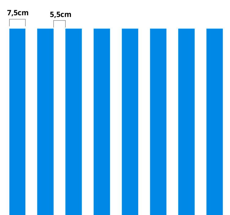 Möbelfolie Vertikale Linien - TenStickers