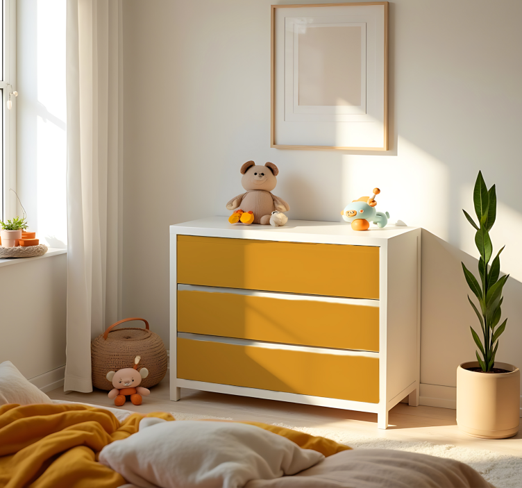 Wandtattoo einfarbig mattgelb - TenStickers