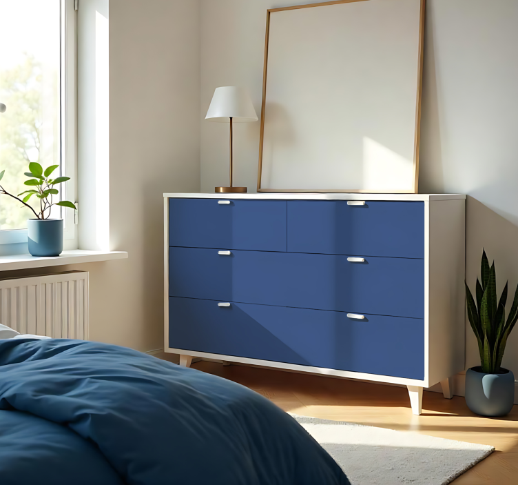 Wandtattoo einfarbig mattes marineblau - TenStickers