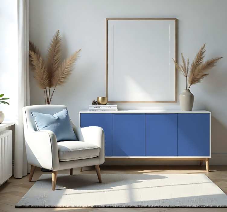 Wandtattoo einfarbig mattblau - TenStickers