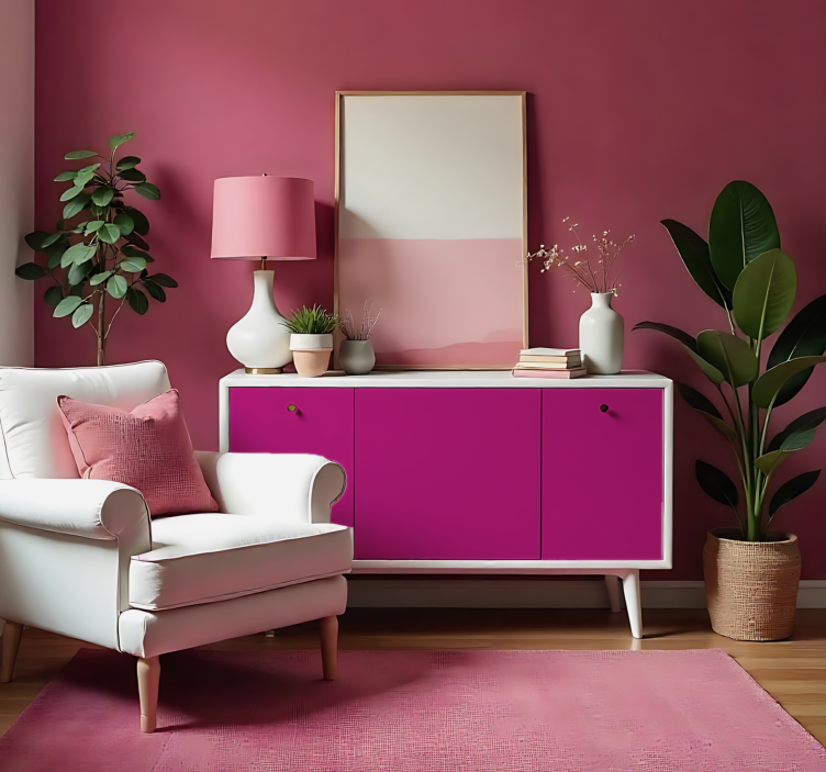 Wandtattoo einfarbig mattes pink - TenStickers