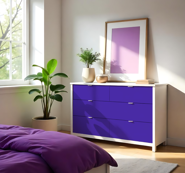 Wandtattoo einfarbig mattes lila - TenStickers