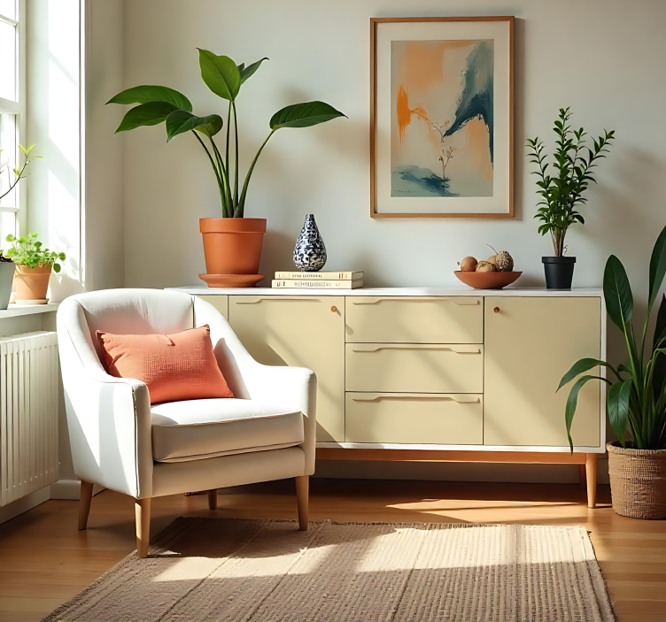 Wandtattoo einfarbig mattes elfenbein - TenStickers