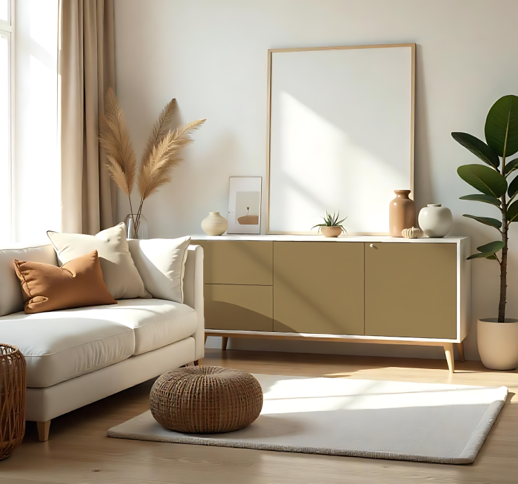 Wandtattoo einfarbig matt beige braun - TenStickers