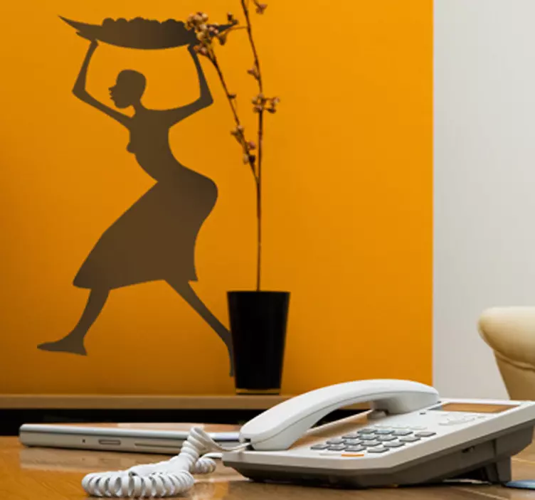 Afrikanische Frau Aufkleber - TenStickers