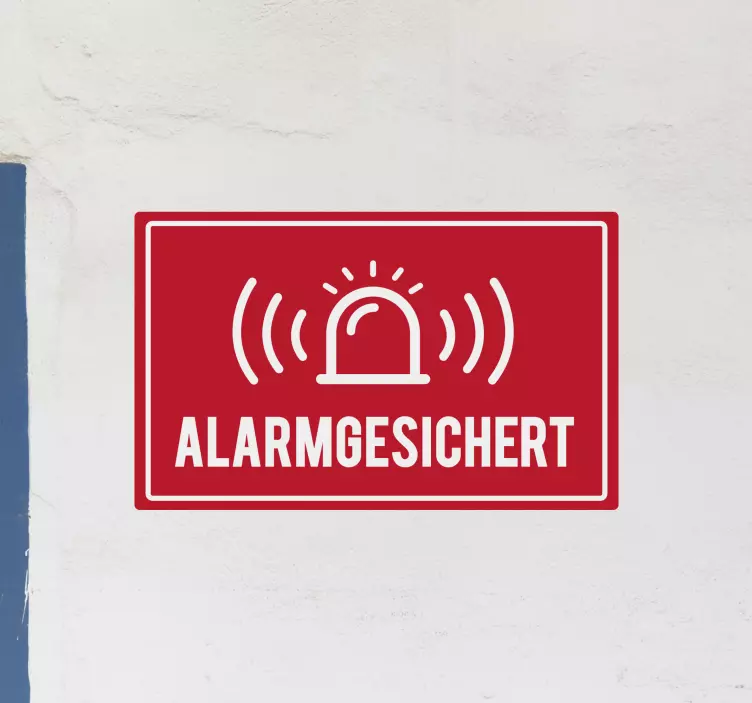 Alarm Glocke Vinylschild - TenStickers