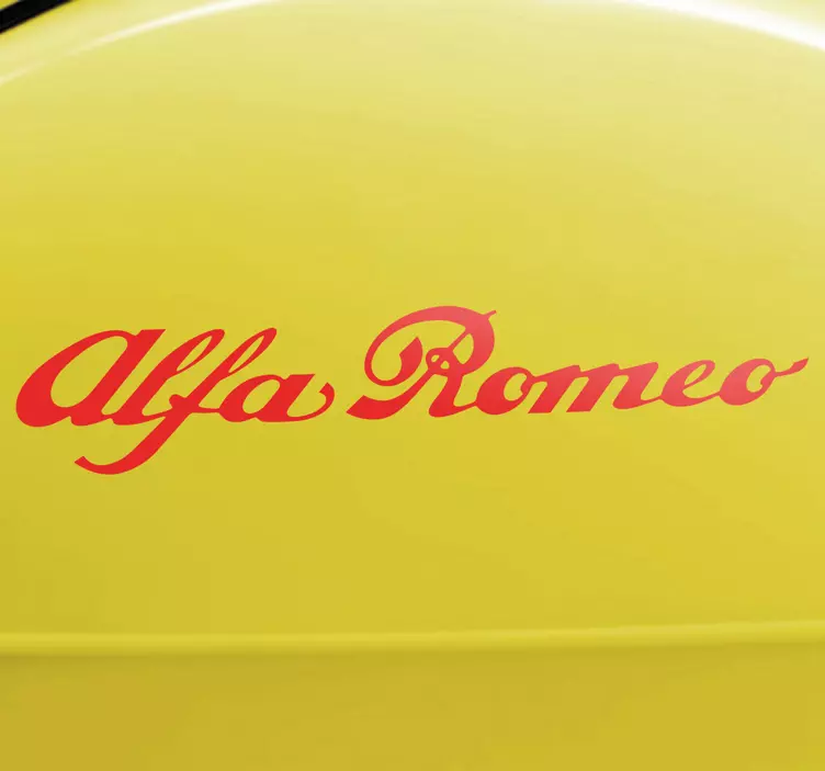 Autoaufkleber Alfa Romeo Schrift - TenStickers