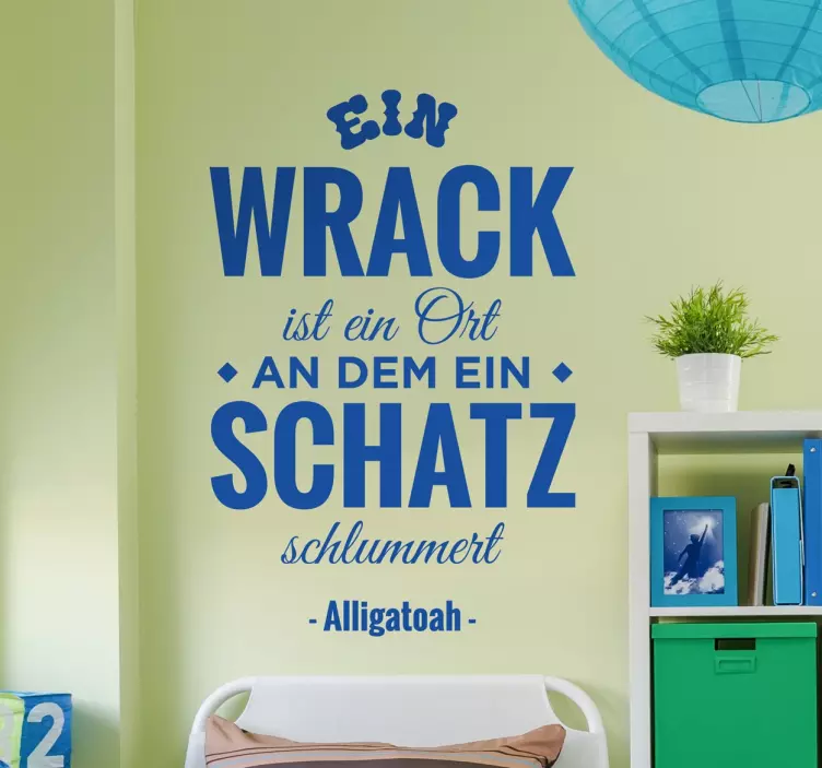 Alligatoah Zitat Wandtattoo - TenStickers