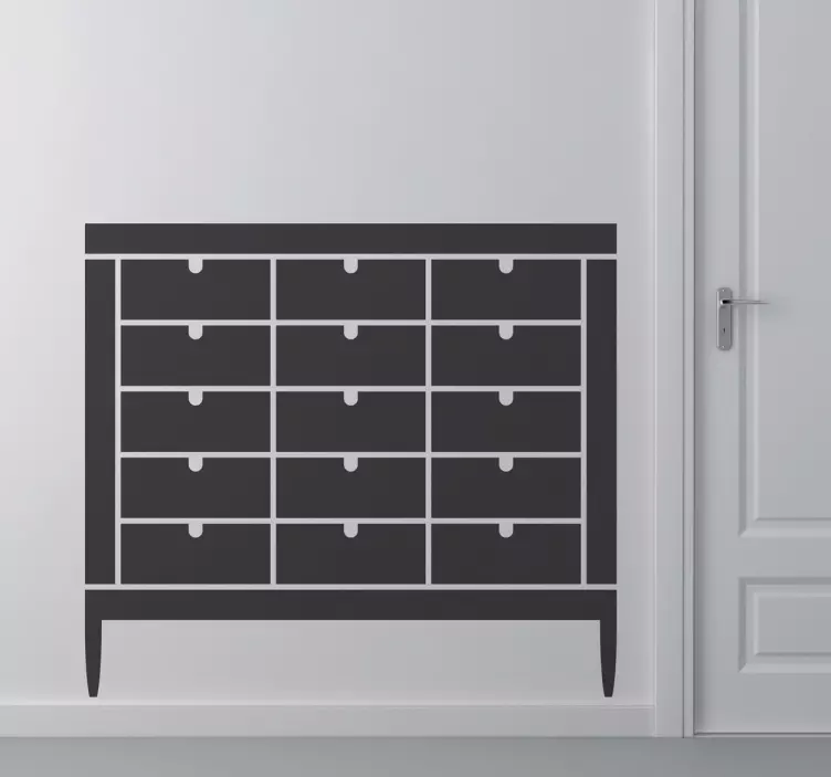 Archiv Kommode Aufkleber - TenStickers