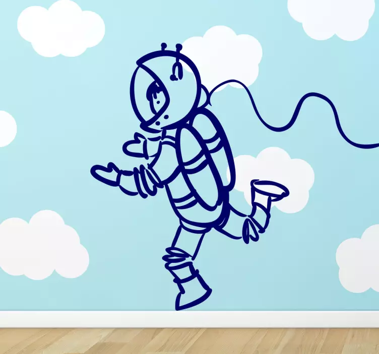 Astronaut Weltraum Aufkleber - TenStickers
