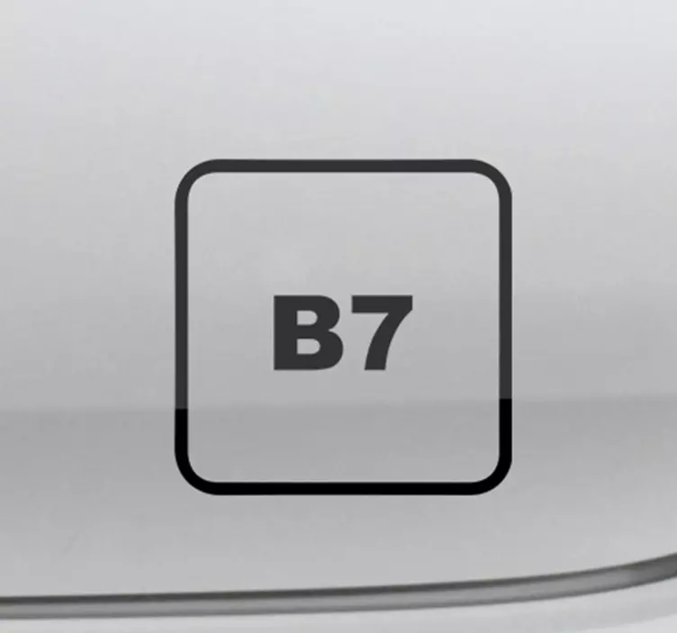 Autoaufkleber Diesel B7 - TenStickers