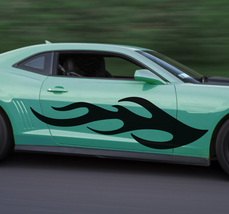 Autoaufkleber Kühle flammen - TenStickers