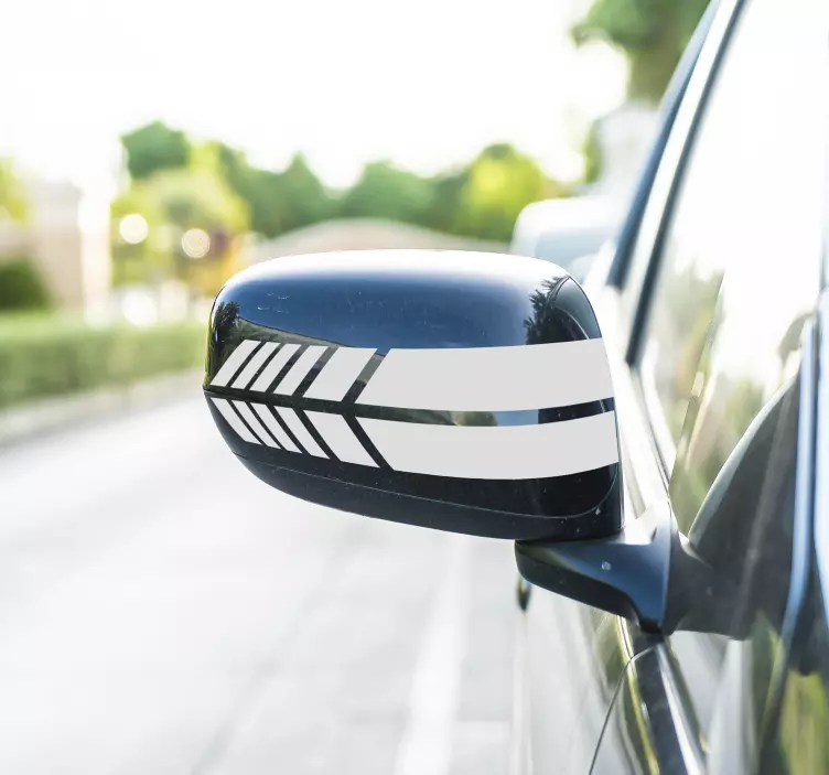 Autoaufkleber Linien für Rückspiegel - TenStickers
