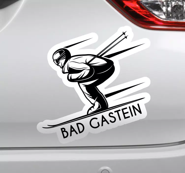 Autoaufkleber Schlechtes gastein skifahren - TenStickers