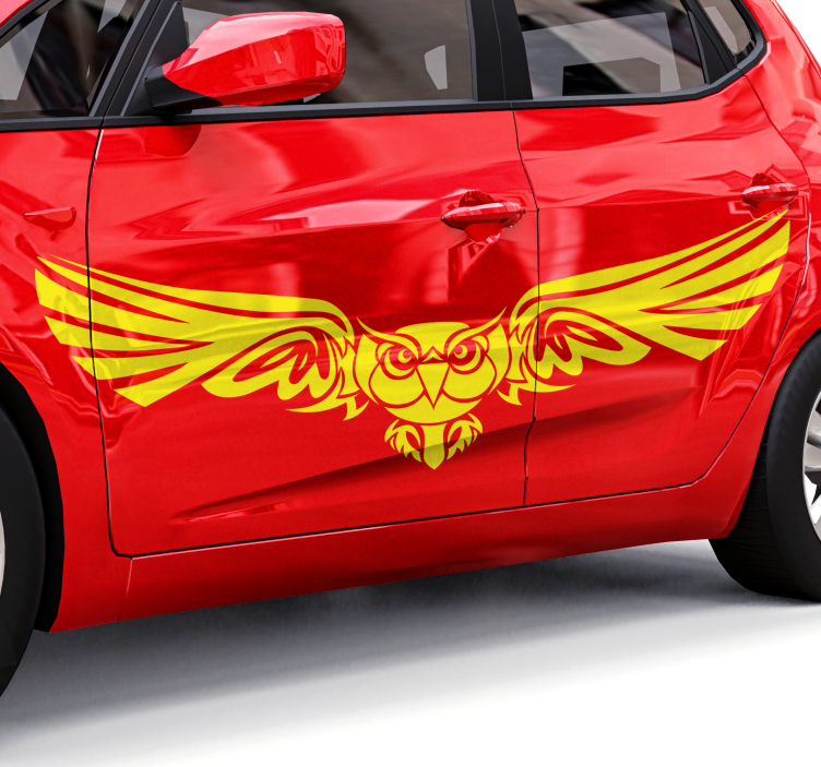 Autoaufkleber Stammes-eule - TenStickers