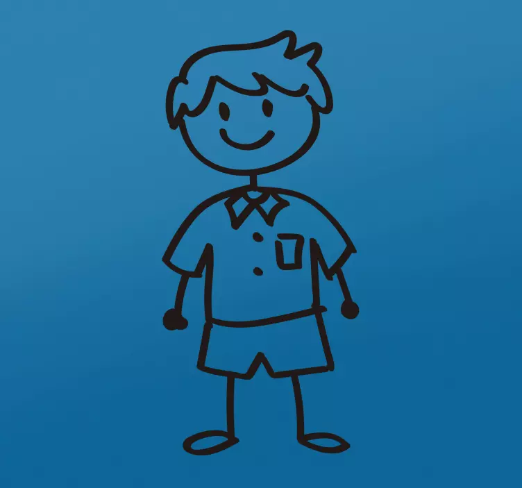 Autoaufkleber Strichmännchen - TenStickers