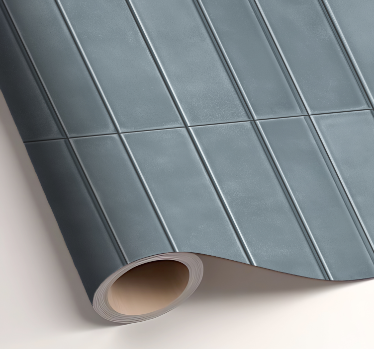 Aufkleber bedruckt blaue fliesen imitation - TenStickers