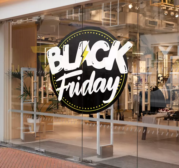Wandtattoo Black Friday rundstädtisches Design - TenStickers