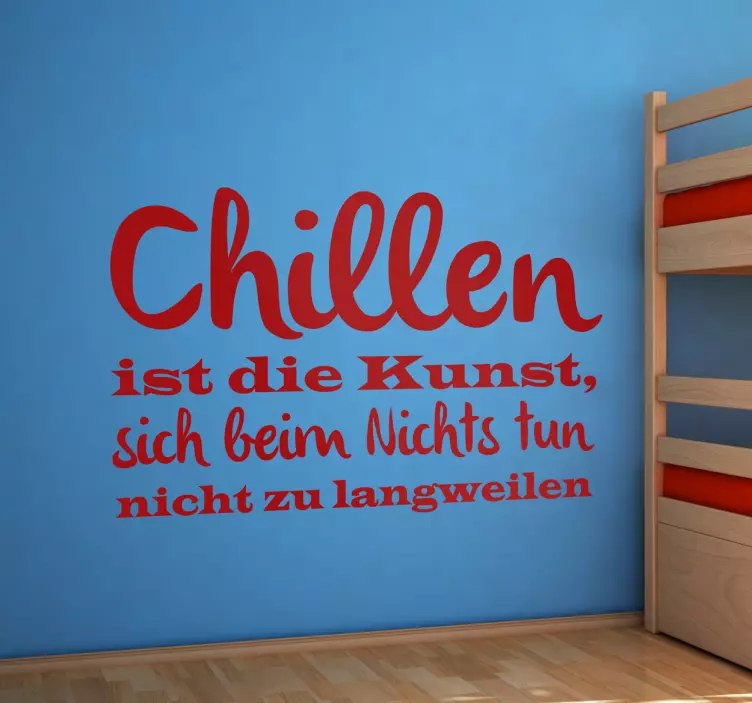 Aufkleber Chillen - TenStickers