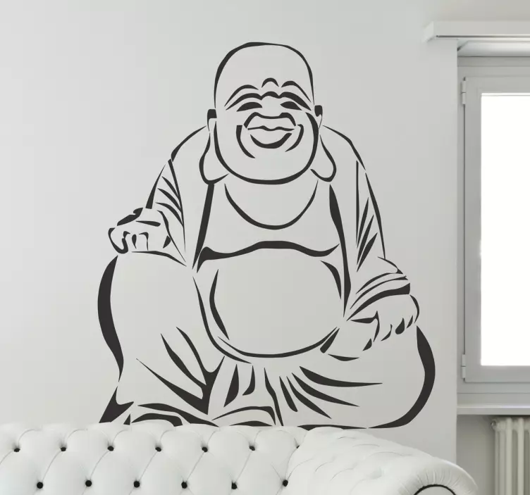 Aufkleber dicker Buddha - TenStickers