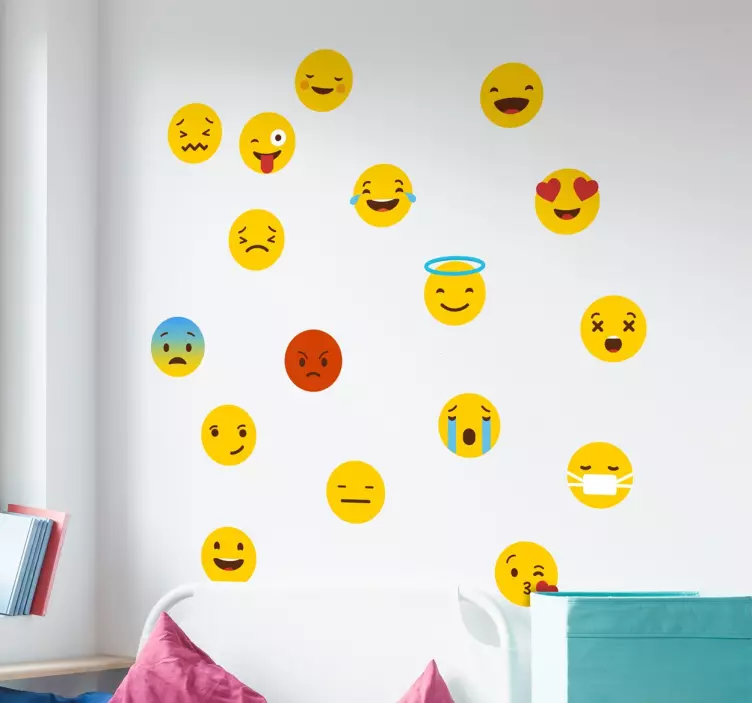 Aufkleber Emojis Whatsapp - TenStickers