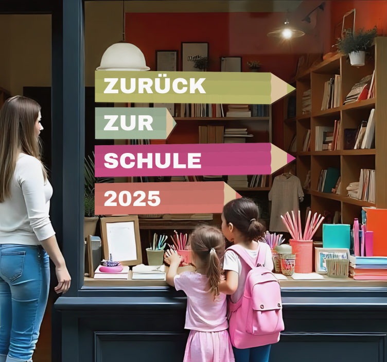 Aufkleber Feiertag bleistifte zurück zur schule - TenStickers