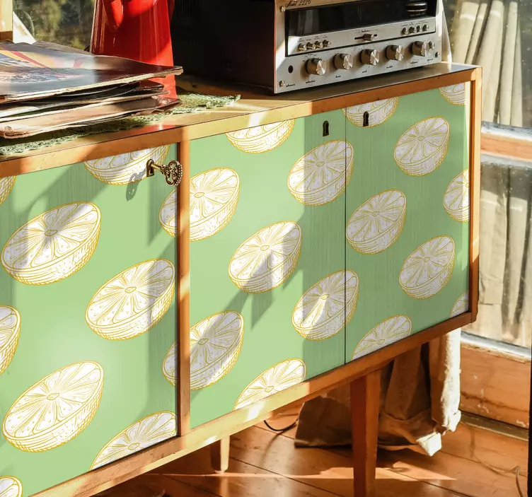 Aufkleber früchte zitronenscheiben-motiv - TenStickers