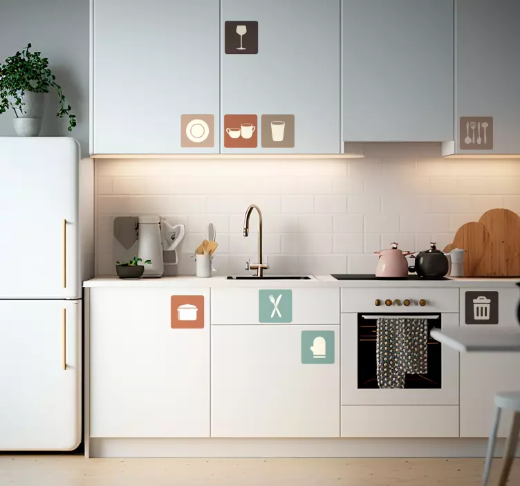 Aufkleber für ikonische Küchenschränke - TenStickers
