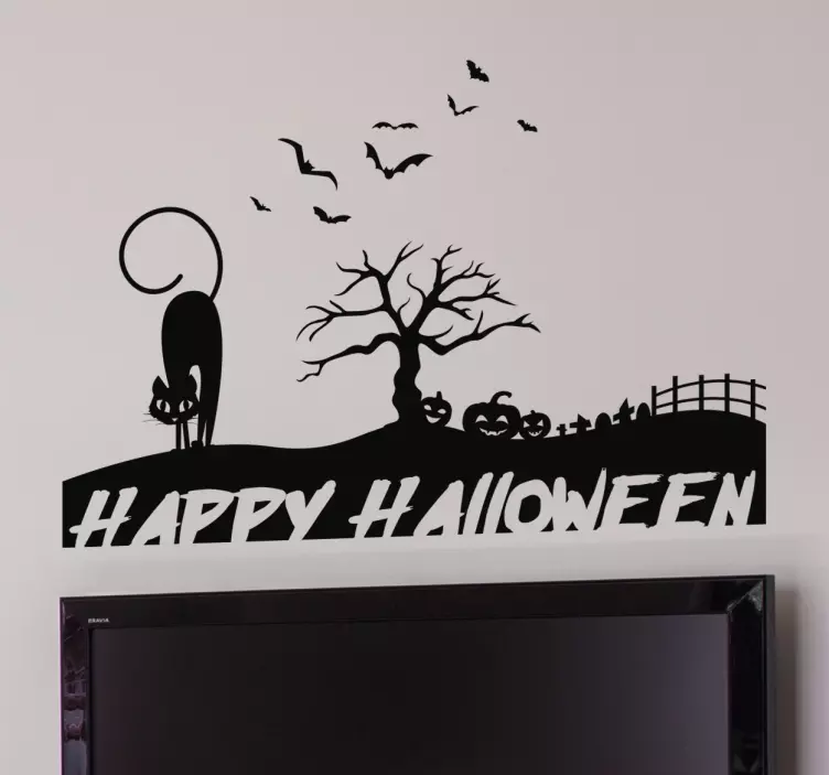 Wandtattoo Halloween Silhouette - TenStickers