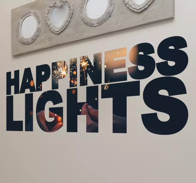 Aufkleber Happiness Lights - TenStickers