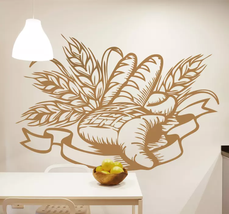 Aufkleber Küche Brot - TenStickers