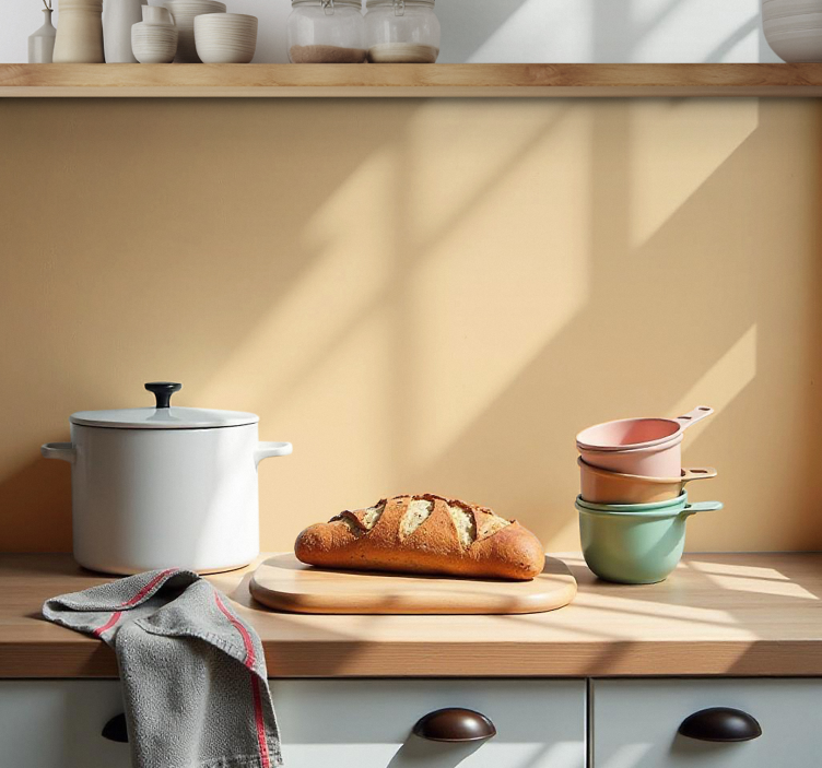 Küchenrückwand Folie in schlichten Farben - TenStickers