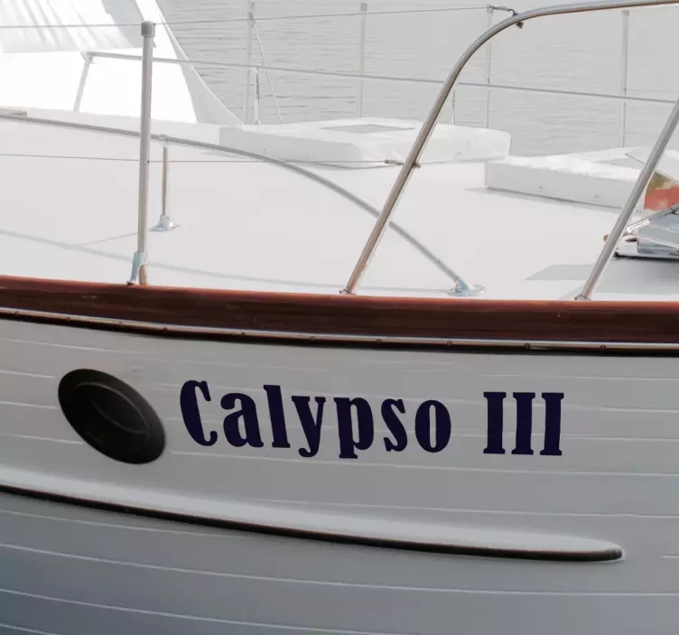 Aufkleber Marine Schiffname - TenStickers