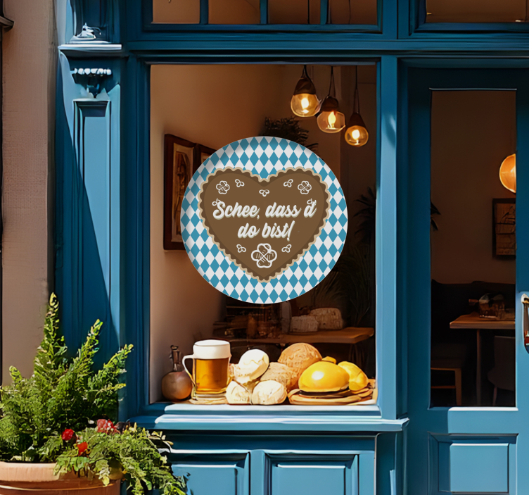 Aufkleber Oktoberfest schee, dass d’ do bist! - TenStickers