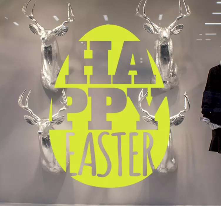 Aufkleber Osterei Happy Easter - TenStickers