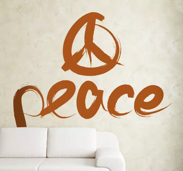 Aufkleber Peace Zeichen - TenStickers