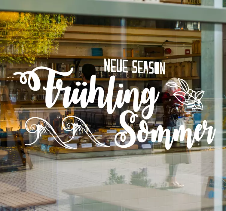 Schaufenster Aufkleber neue saison frühling sommer - TenStickers