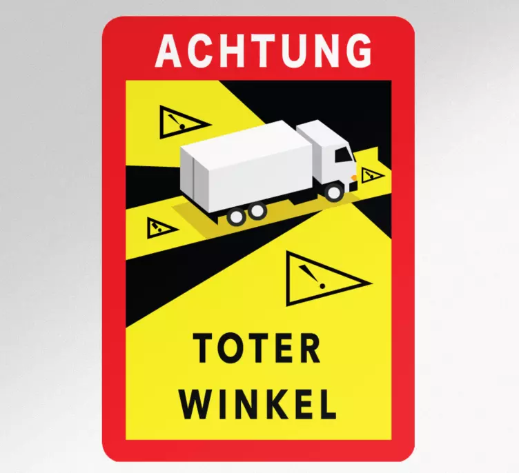 Aufkleber Achtung Schilder toter Winkel - TenStickers