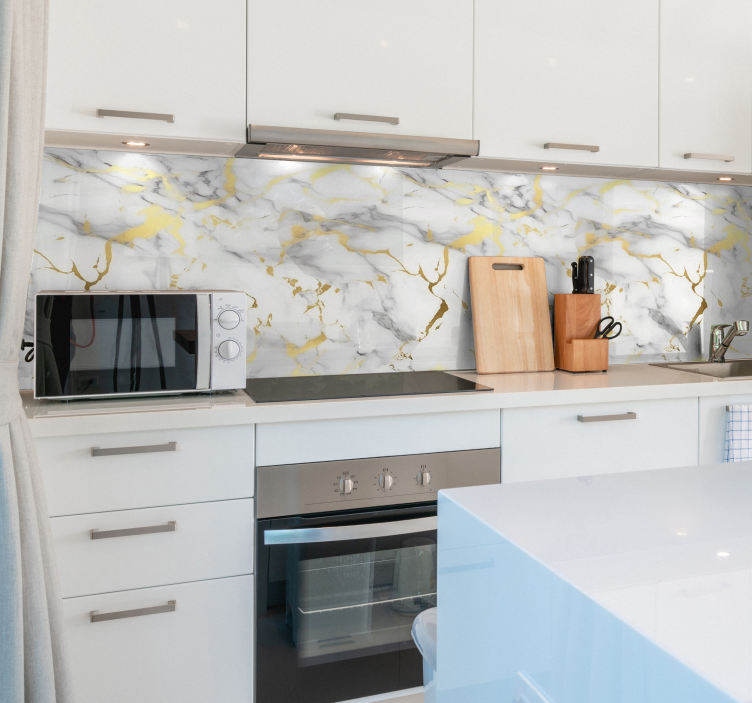 Wandtattoo Textur weißer Marmor - TenStickers