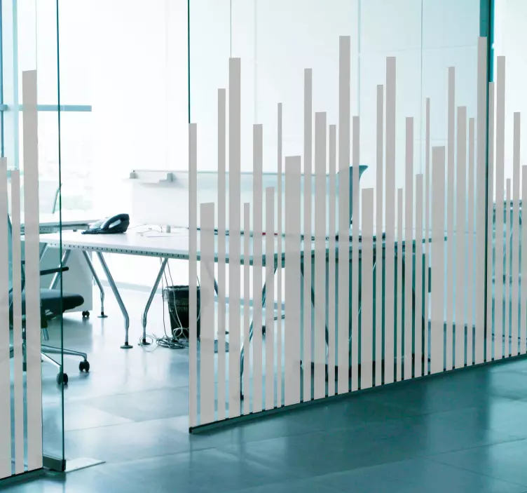 Fenster Sticker unregelmäßige vertikale Linien - TenStickers