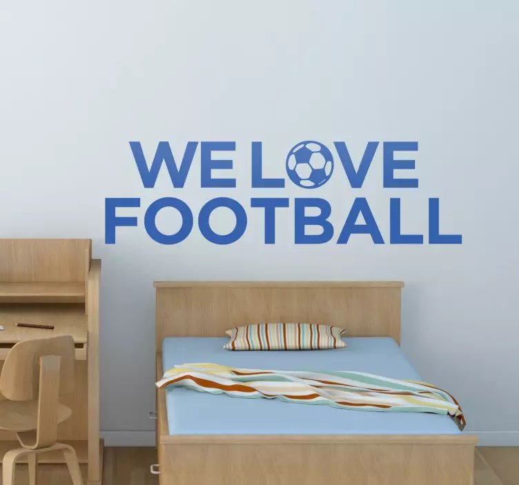 Aufkleber we love football - TenStickers