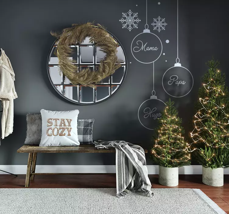 Weihnachtssticker Individuelle weihnachtskugeln - TenStickers